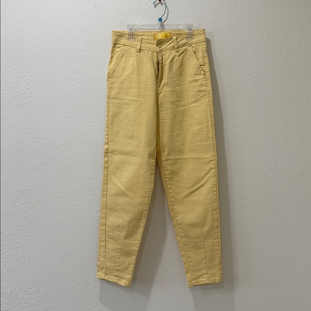 High Rise Yellow Jeans